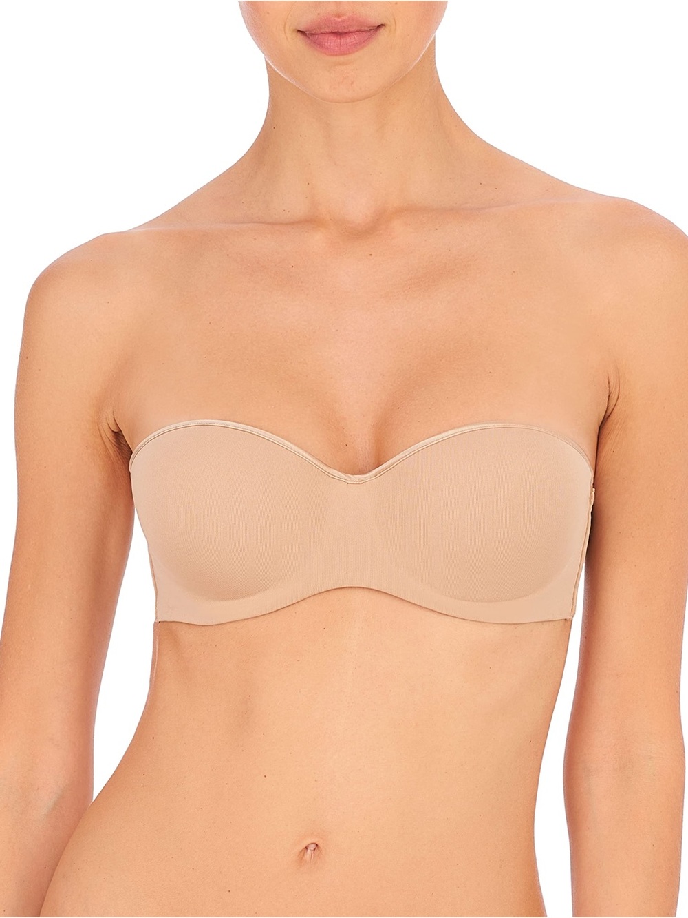 Natori Reflex Strapless Pushup Bra Women’s US 34B Beige Lined Underwire